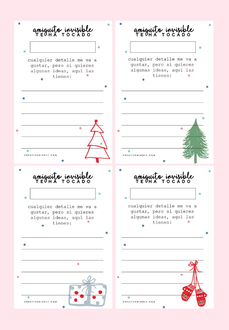 printable christmas shopping list with red and green ornaments on it, in front of a pink background