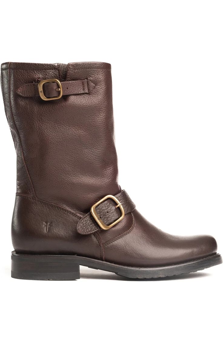 Frye Veronica Short Slouchy Boot (Women) | Nordstrom Oiled Leather Moto Boots With Leather Sole For Fall, Fall Moto Boots In Oiled Leather, Fall Moto Boots With Oiled Leather, Classic Moto Boots With Oiled Leather For Fall, Fall Moto Boots With Oiled Leather And Leather Lining, Fall Moto Boots With Leather Lining And Oiled Leather, Frye Veronica Short, Frye Veronica, Short Leather Boots