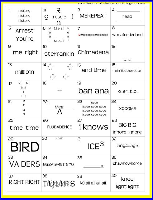 an image of different types of words and numbers