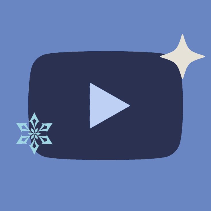 an animated video player with snowflakes coming out of it