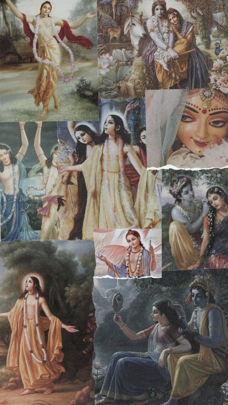 many different pictures of women and men in the same painting, each with their own name