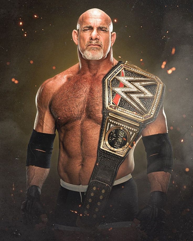 an image of a man holding a wrestling belt in front of his face and chest