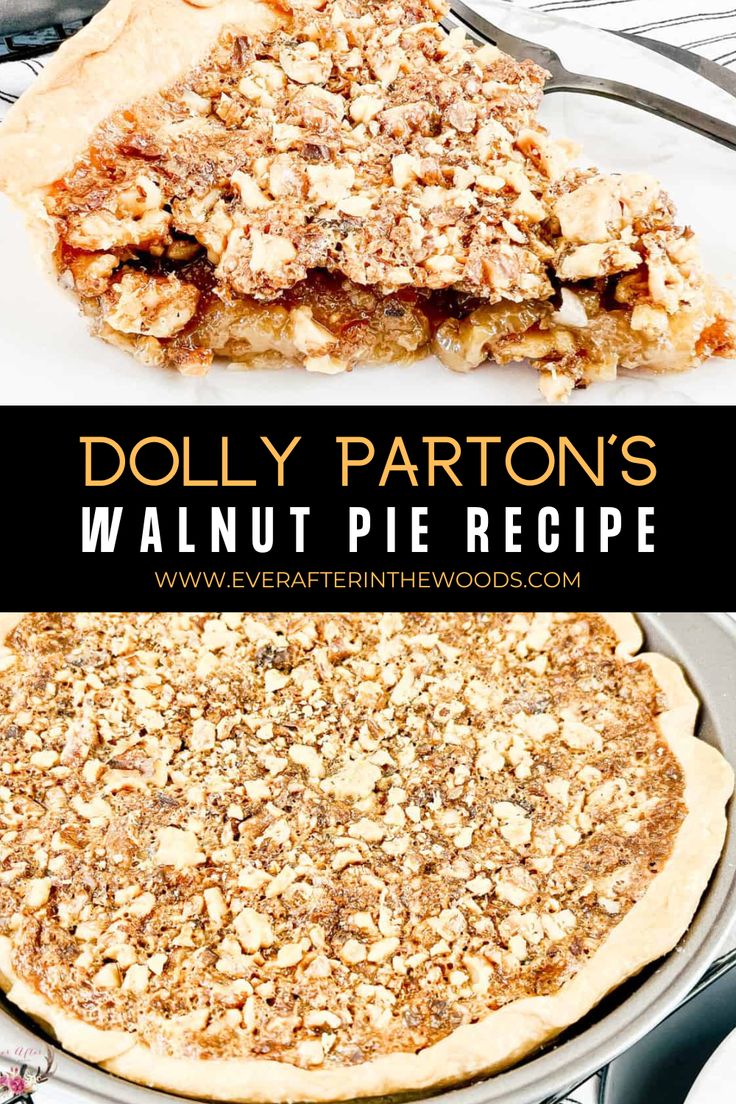 Dolly Parton Walnut Pie Recipe Dolly Parton Thanksgiving, Dolly Parton Walnut Pie, Dolly Parton Pie, Memphis Mafia Pie Recipe, Dolly Parton Butterscotch Pie, English Walnut Pie, Walnut Pie Recipe Easy, Dolly Parton Recipes Desserts, Walnut Cream Pie