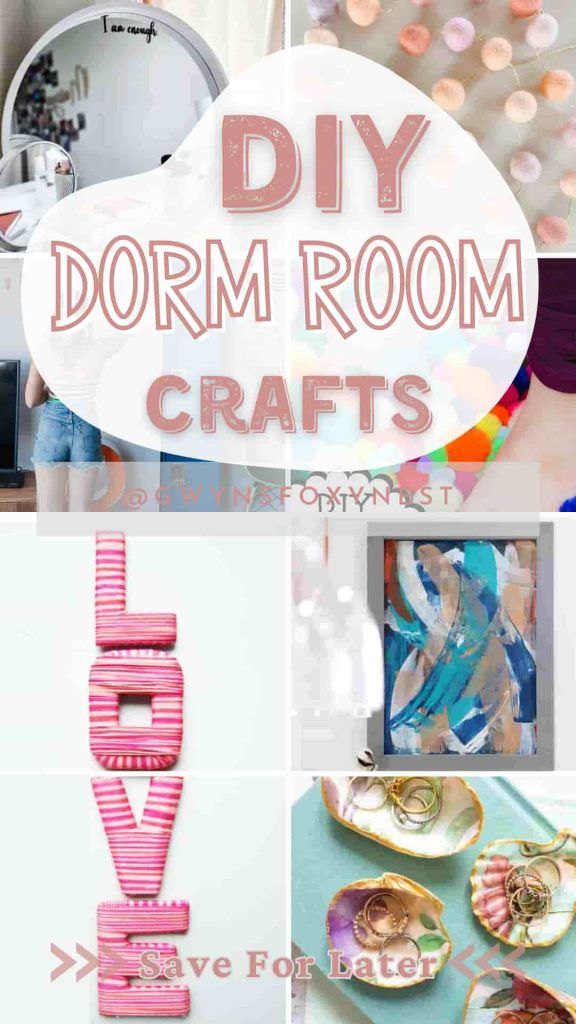 DIY crafts to decorate dorm room Dorm Diy Projects, Diy Dorm Decor Wall Crafts, Diy Dorm Room Decor, Dorm Crafts, Bedroom Cleaning Checklist, Diy Dorm Room, Dorm Room Decorations, Bedroom Cleaning, Dorm Room Crafts