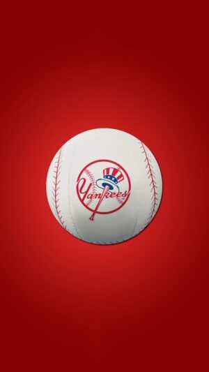 a red and white ball with the philadelphia phillies logo on it is in front of a red background