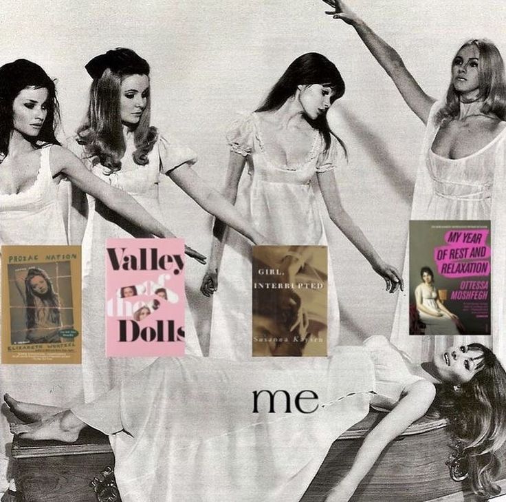 four women in white dresses are posing with their arms spread out and one woman has her hand up