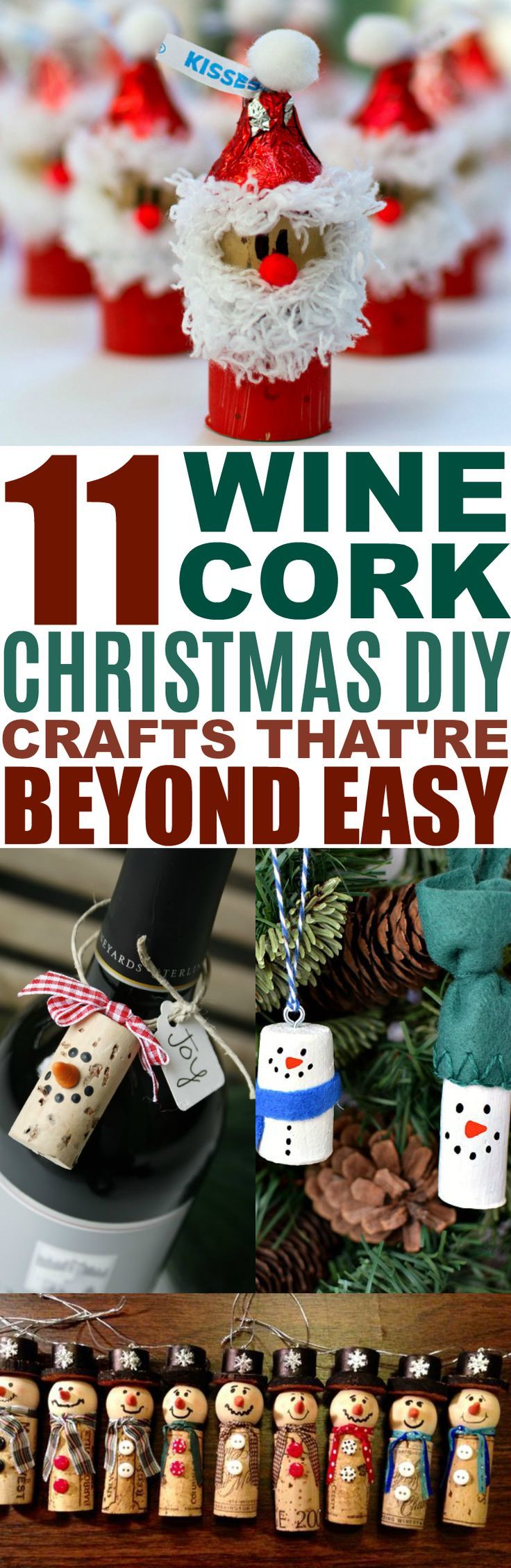 wine cork christmas decorations and crafts that are beyond easy