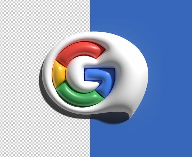 the logo for google is shown on a blue and white background