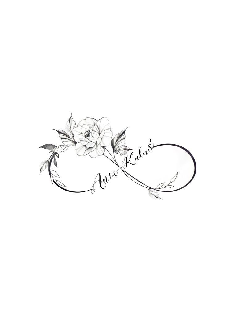 Butterfly Tattoo Designs With Name, Infinity Vine Tattoo, Fingerprint Infinity Tattoo, Infinity Name Tattoos For Women, Childrens Name Tattoos For Mom, Tattoo Ideas In Memory Of, Hidden Initial Tattoo, Infinity Tattoos For Women, Flower Infinity Tattoo