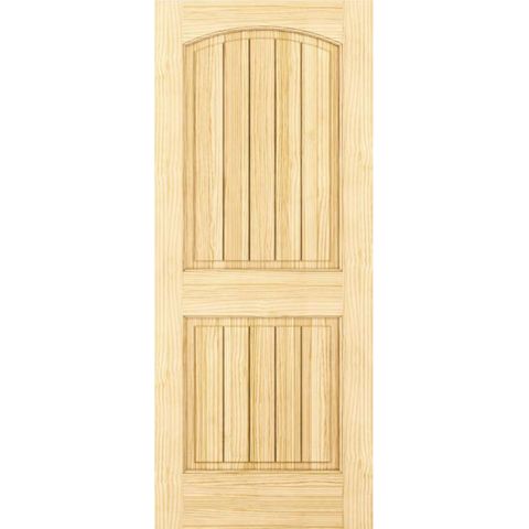 an unfinished wooden door on a white background