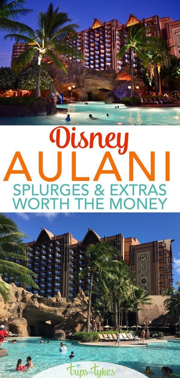 disney's aulanii resort and water park with text overlaying it