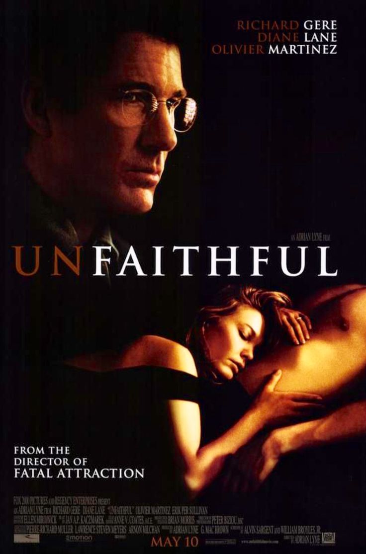 the poster for unfaithful