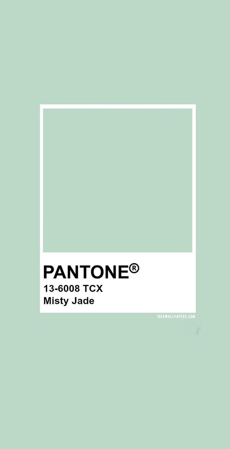 pantone's minty jade color is shown in the background, and it looks like