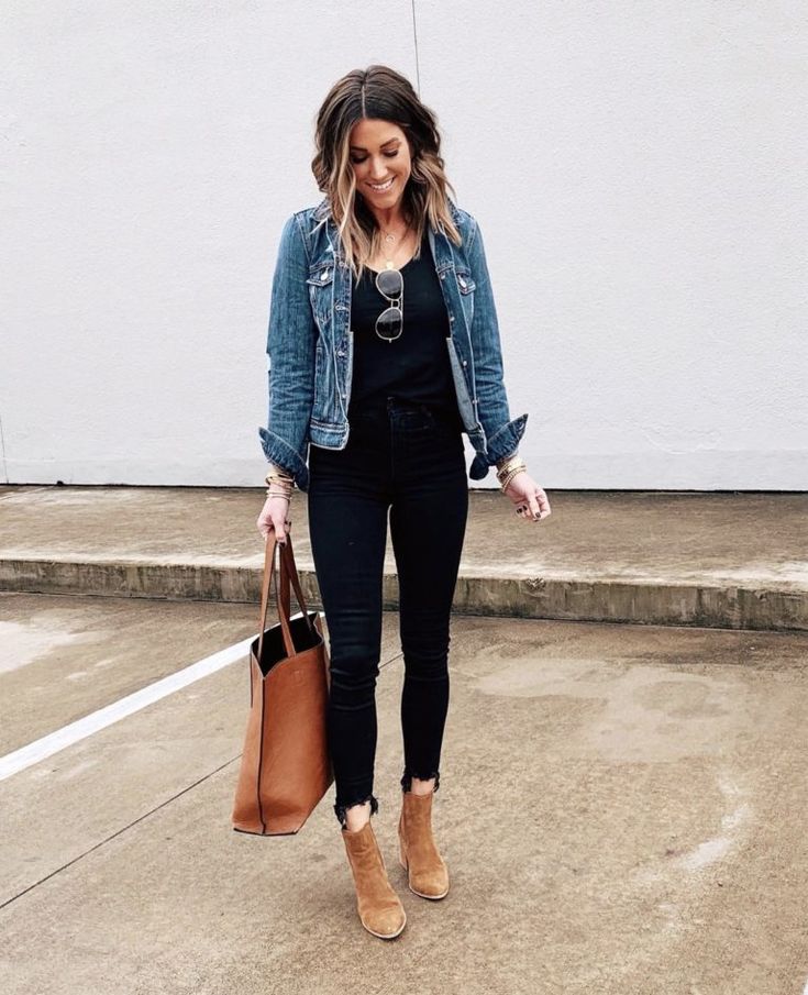 Denim Jacket Outfit, Mode Casual, Mode Inspo, Casual Fall Outfits, Mom Outfits, Outfit Casual, Fall Winter Outfits, Outfits Casuales, Casual Fall