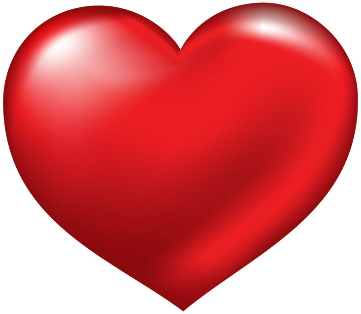 a red heart shaped object on a white background