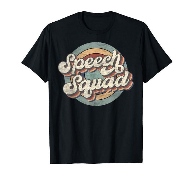 PRICES MAY VARY. Speech Squad Speech Therapy Crew Hello Back To School Team is perfect idea for speech therapist or speech language pathologist, speech language pathology assistant to show your appreciation. Retro Back To School Squad First Day Of School is great for the back to school, first day of school, 100th day of school, appreciation teacher week, teacher's birthday, thanksgiving, christmas, teacher appreciation. Lightweight, Classic fit, Double-needle sleeve and bottom hem Speech Language Pathology Assistant, Christmas Teacher Appreciation, Teachers Week, Debate Team, Speech And Debate, School First Day, Teacher Birthday, Speech Language Pathologist, Birthday Thanksgiving