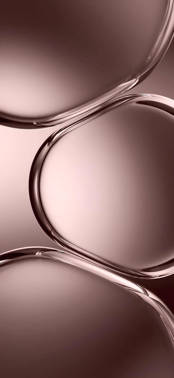 an abstract image of metal curves in brown and pink tones with white highlights on the edges