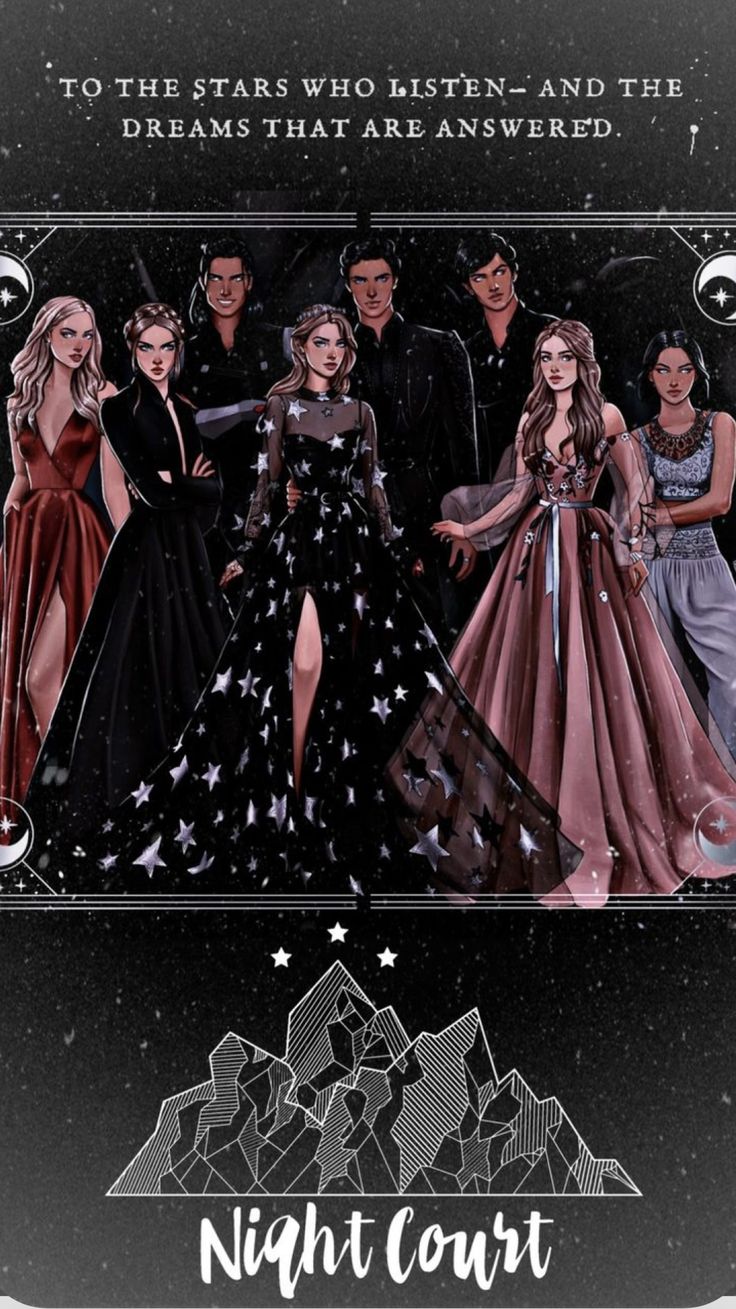 the poster for night court, which features four women in dresses with stars on them