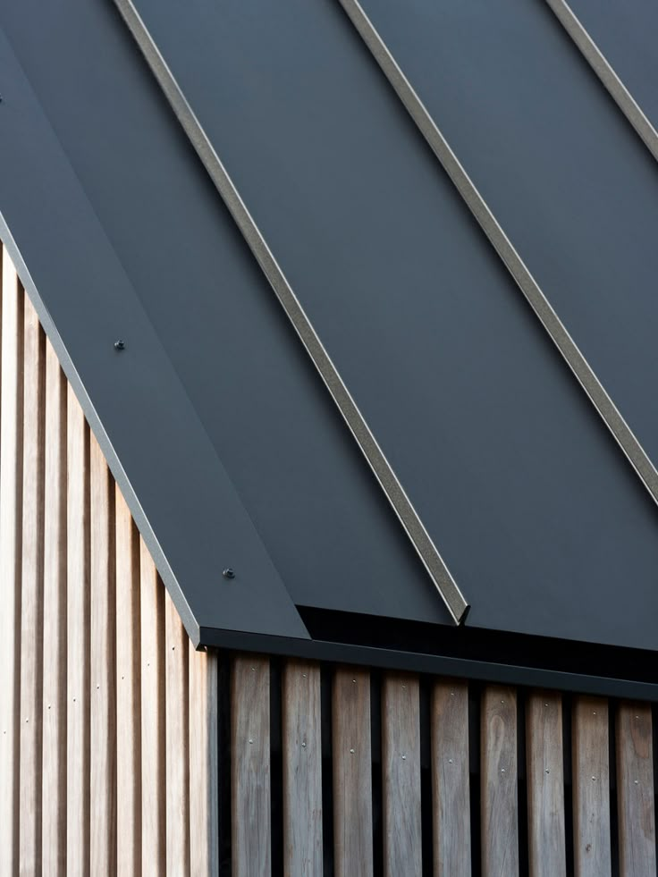 an image of a metal roof on a building