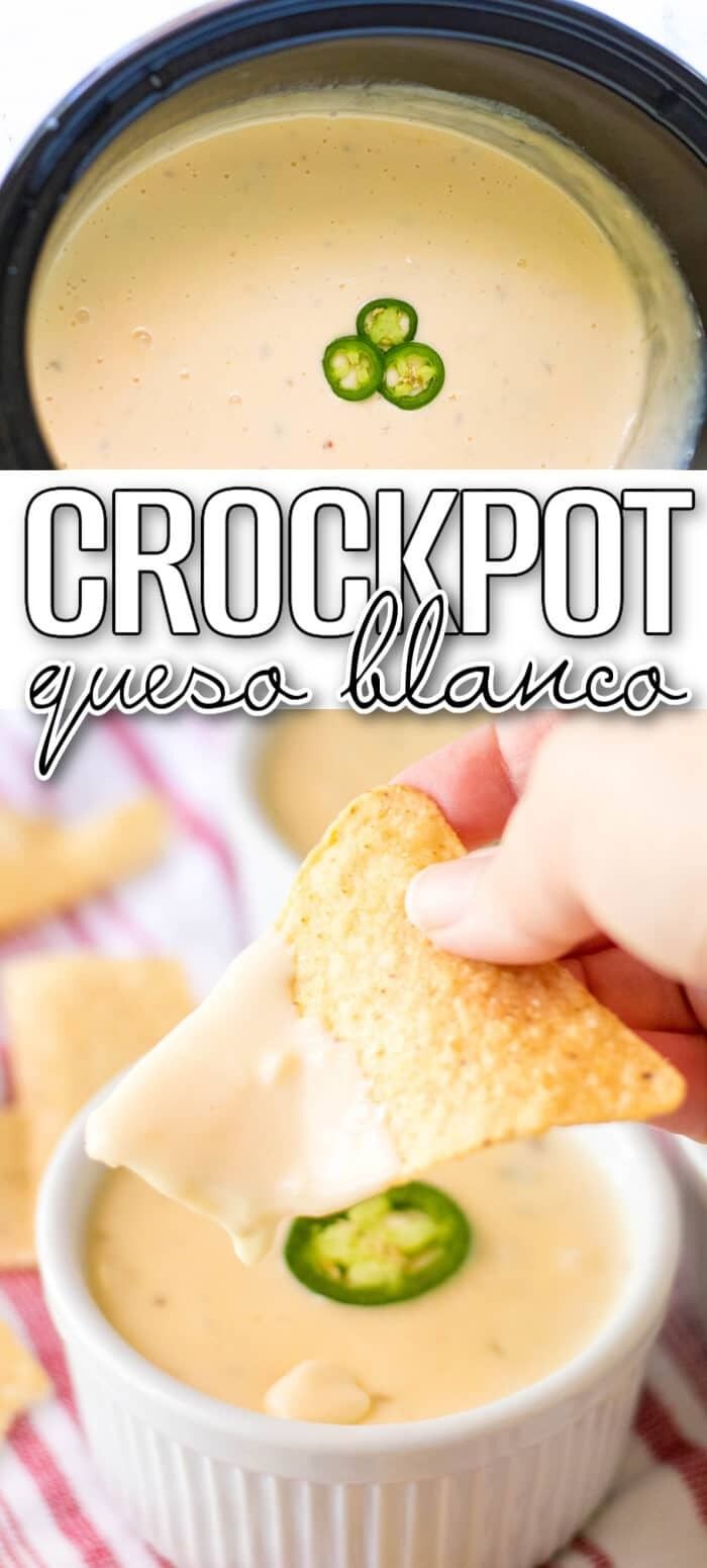 a hand dipping a cracker into a bowl of cheese and jalapeno soup