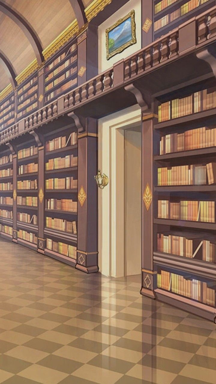 an empty library filled with lots of books