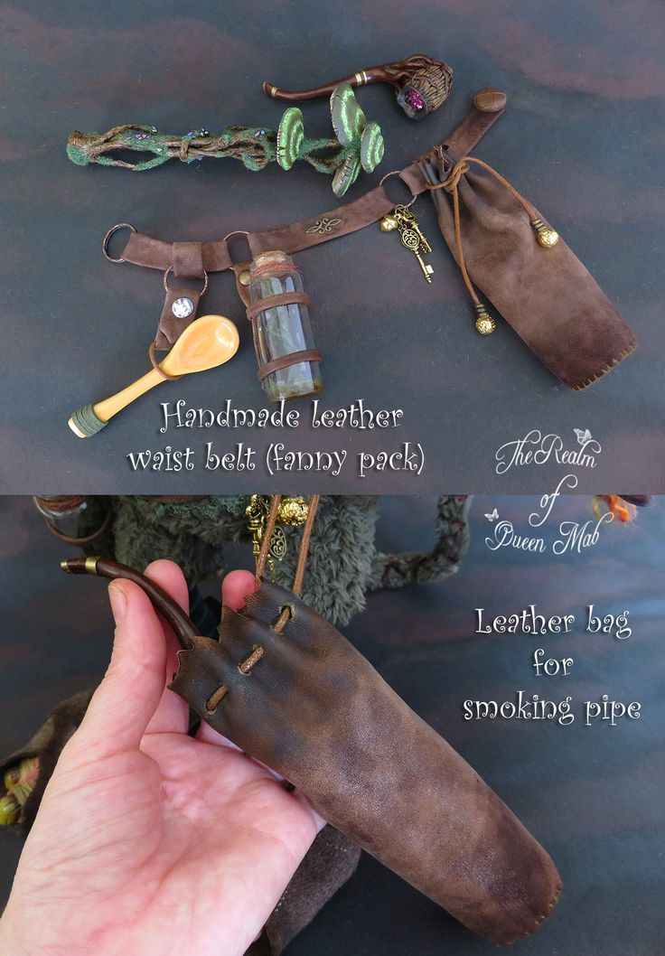 Diy Druid Accessories, Medieval Fantasy Accessories, Forest Witch Accessories, Diy Medieval Accessories, Larp Accessories Diy, Ren Faire Leather Accessories, Ren Faire Props, Faun Costume Diy, Renfaire Patterns