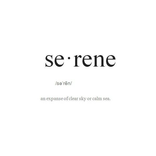 the word se rene is written in black and white on a white background with an orange border