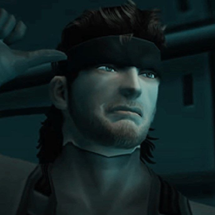 a man with long hair wearing a blindfold and looking at something in the distance