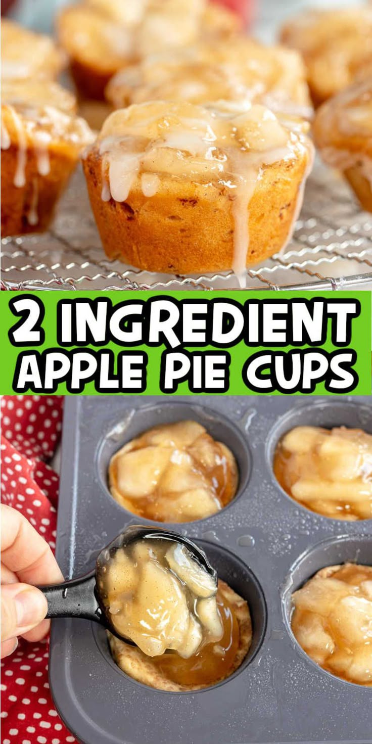 an image of apple pie cupcakes in muffin tins