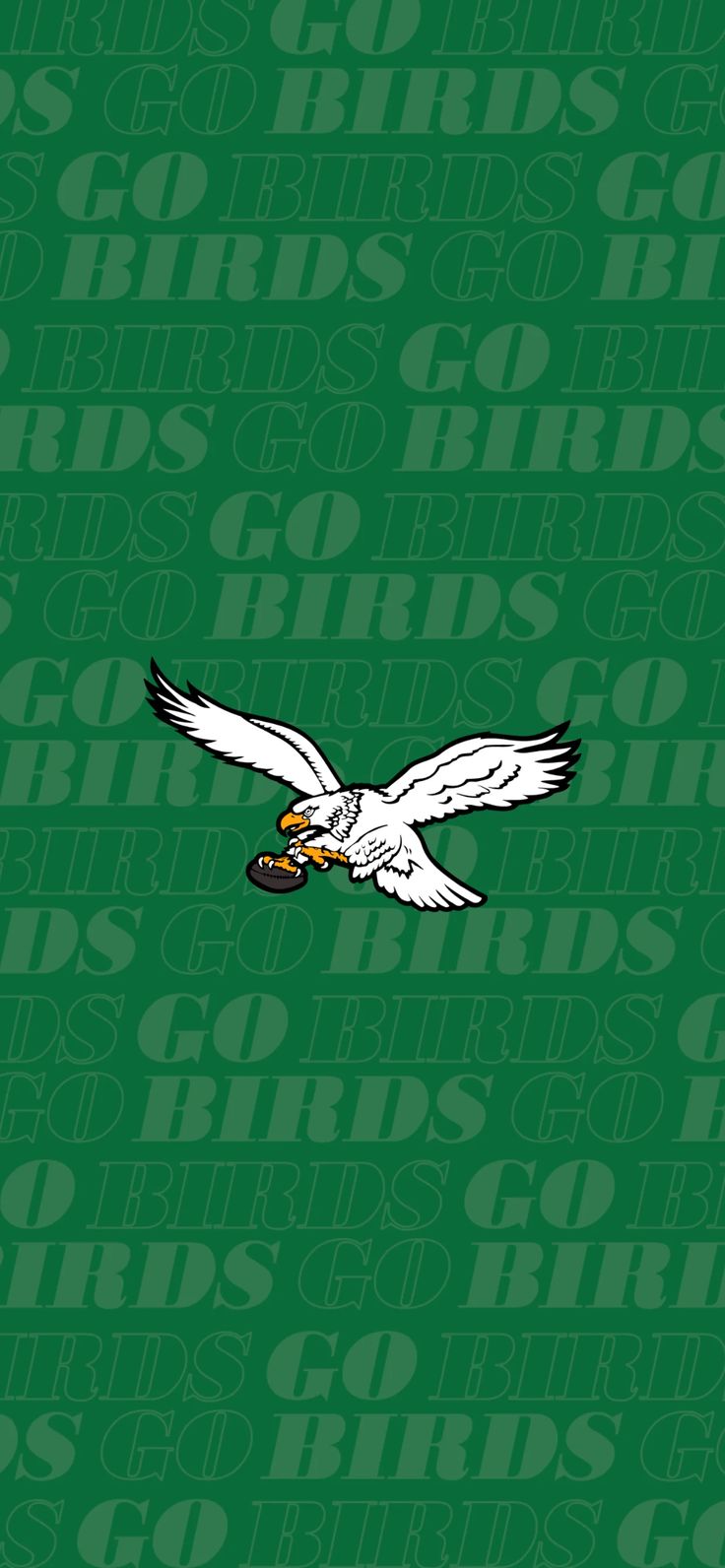 an eagle flying with the word birds on it's back ground and green background