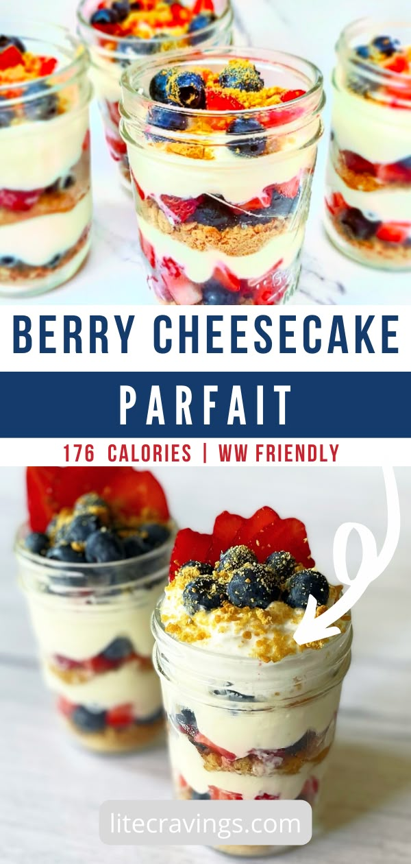 berry cheesecake parfait is an easy dessert recipe that's ready in minutes