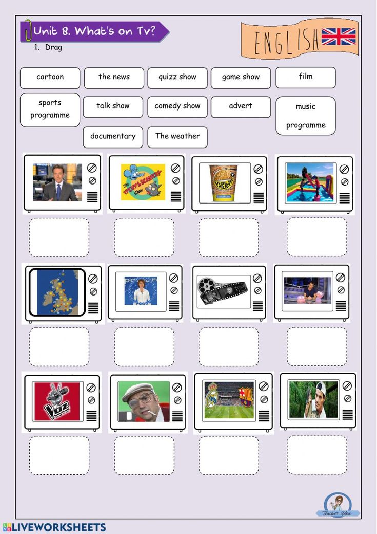 an english worksheet with pictures and words