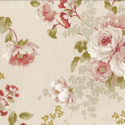 an old fashioned wallpaper with pink flowers and green leaves