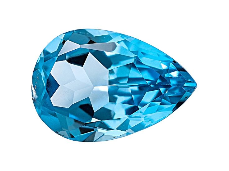 Swiss Blue Topaz 15x10mm pear shape minimum 6.00ct. The gemstone was mined in Brazil and cut in India. Couture Jewelry, Swiss Blue Topaz, White Topaz, Pear Shape, Geology, Pear Shaped, Blue Topaz, Gemstone Jewelry, Topaz