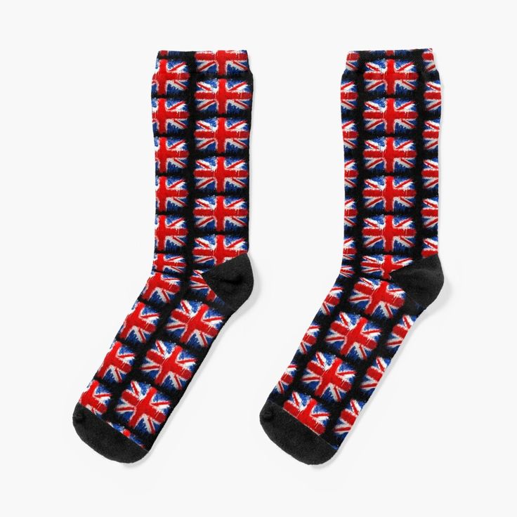 Super soft all-over printed knit socks with extra cushioning in the sole. Suitable for men and women. Union Jack Flag Funny Gifts Jack Flag, Union Jack Flag, Funny Socks, Union Jack, Knit Socks, Socks For Sale, Knitting Socks, Funny Gifts, Flag