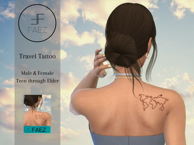 a woman with a tattoo on her back