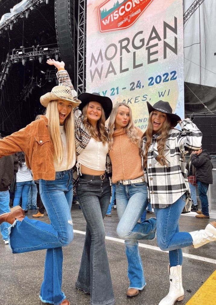 Luke Bryan Outfits Concert, Country Winter Concert Outfit, Country Concert Outfit Ideas 2023, Country Outfits Cold Weather, Country Concert Outfit Ideas Fall Jeans, Country Concert Pants Outfit, Fair Rodeo Outfit Ideas, Cute Morgan Wallen Concert Outfits, Concert Outfits Morgan Wallen