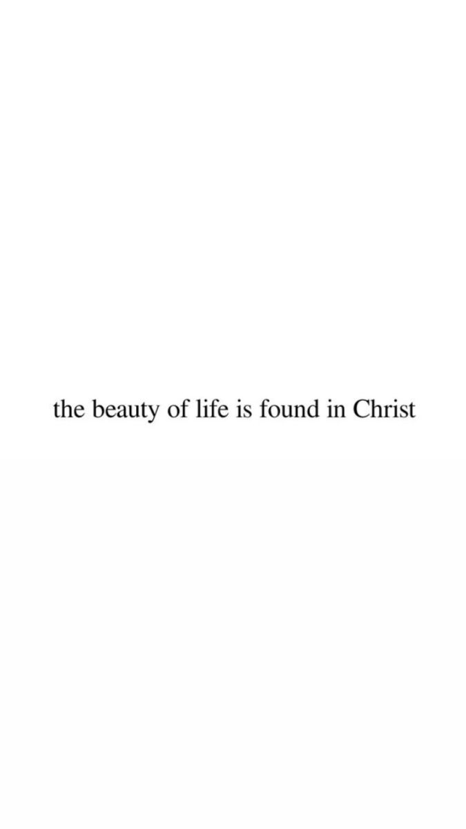 the beauty of life is found in christ