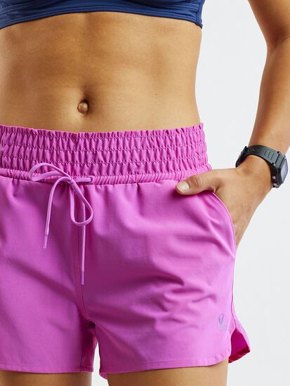 Sporty Relaxed Fit Surfing Shorts, Pink Bottoms With Built-in Shorts For Outdoor, Sporty Relaxed Fit Surfing Bottoms, Sporty Relaxed Fit Bottoms For Surfing, Sporty Pink Shorts For Outdoor, Relaxed Fit Surfing Shorts With Elastic Waistband, Sporty Surfing Bottoms For Spring, Spring Surfing Shorts, Spring Surfing Bottoms