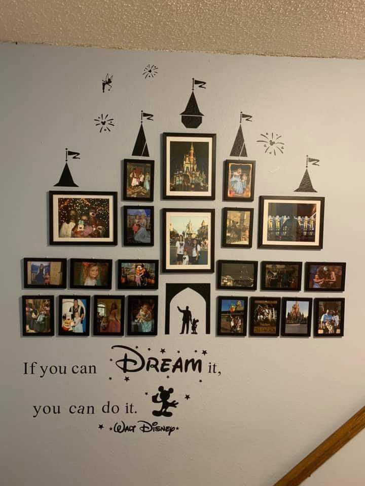 there is a wall with pictures on it and the words if you can dream it, you can do it