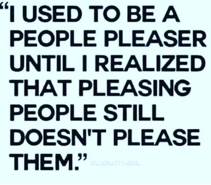 a black and white quote with the words, i used to be a people pleaser until