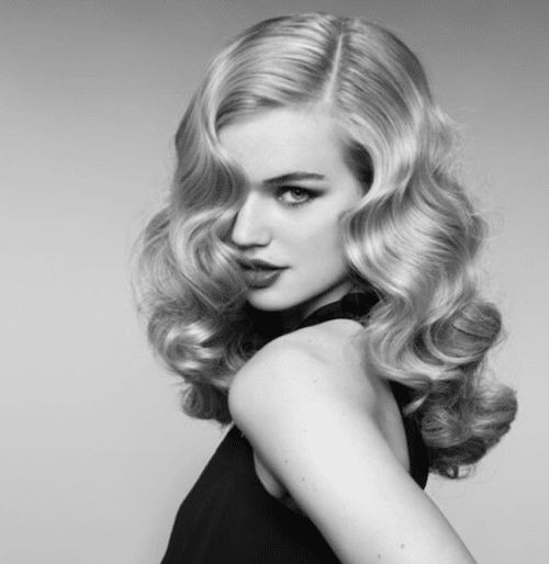 Cabelo Pin Up, Old Hollywood Hair, Vintage Curls, 1920s Hair, Waves Hair, Hollywood Hair, Veronica Lake, Hollywood Waves, Vintage Wedding Hair