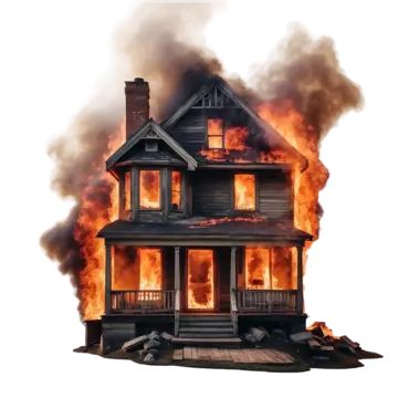 Burning Building Drawing, House On Fire Drawing, Burning House Tattoo, Fire Cartoon, Wall Painting Flowers, Building On Fire, House On Fire, Burning House, Fire Drawing