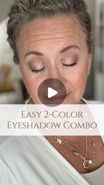 D'Anna Durham | New Confidence After 50 on Instagram: "✨ EASY 2-COLOR EYESHADOW COMBOS - Day 2✨   Follow along this week, I’ll be sharing easy 2-color eyeshadow combos every day!   I’ll be sharing some of my favorite eyeshadow tips too! ⬇️  Eyeshadow doesn’t have to be hard and you can have a beautiful eye shadow look with just 2 colors!!  Today I’m using Coco and Hot Chocolate!   🌟Tip: Start with a good eye primer to help your eyeshadow last longer and prevent creasing. I’m using my highlight and setting powder to prime my lids.   🌟Tip: Use a gentle hand when applying eyeshadow to prevent tugging on delicate skin.  All color by Seint.   Comment HOTCO for a link to this complete look!  #easyeyeshadowlooks #easyeyeshadow #seintbeauty #simplemakeup #eyeshadowtutorial #eyeshadow #seint #sei Eyeshadow How To Step By Step, One And Done Eyeshadow Looks, Applying Cream Eyeshadow, How To Apply Cream Eyeshadow, Best Eyeshadow For Blue Eyes Over 50, Eyeshadow For Over 50, Sient Eyeshadow, Eye Shadow Over 50, Applying Eyeshadow For Beginners