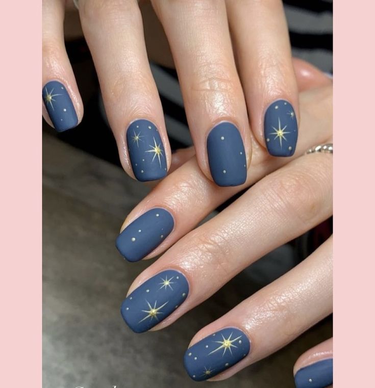 Nail Art Noel, Easy Nails, Blue Nail, روتين العناية بالبشرة, Star Nails, Funky Nails, Fancy Nails, Matte Nails, Nail Polishes