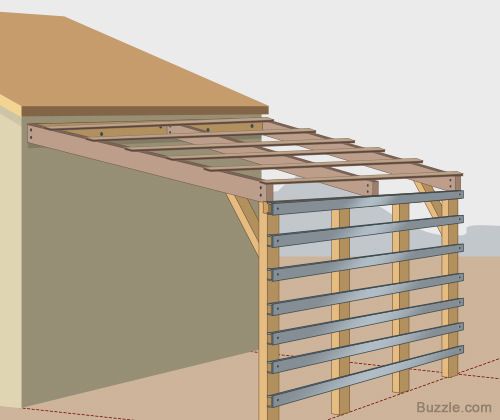 an image of a building being built in the middle of the day with measurements on it