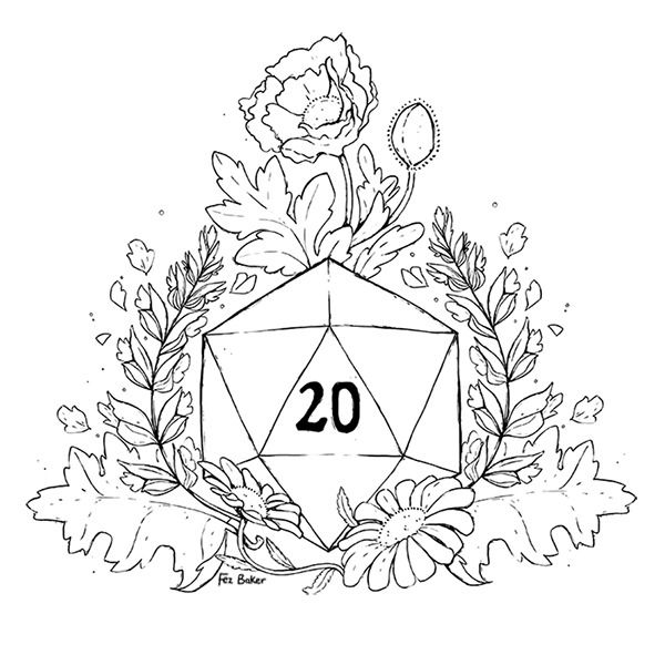 a coloring page with the number twenty on it, surrounded by flowers and leaves in black and white