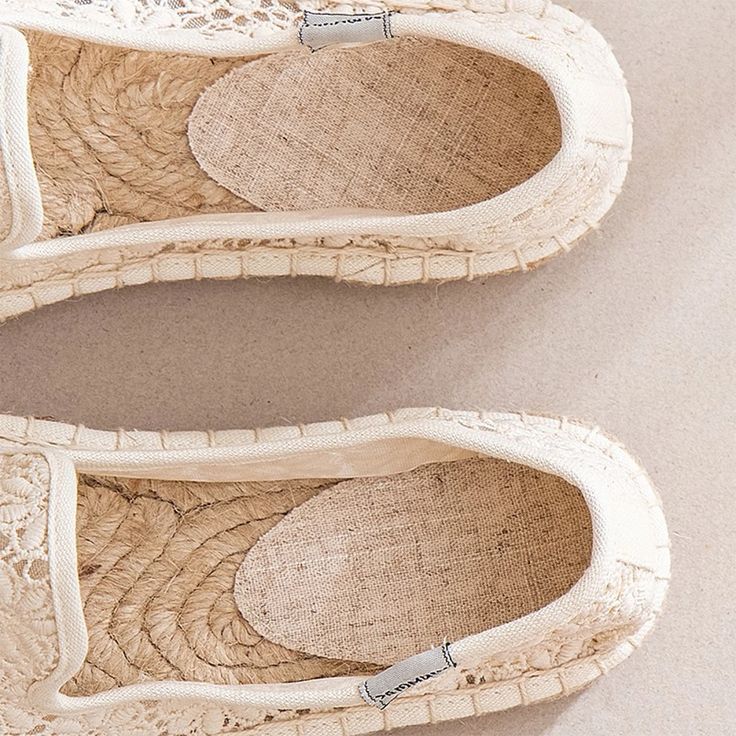 Olivia Mark - Fishermans Loafer: Half-Slip Linen and Cotton Lazy Shoes, featuring Grass Weaving and White Sneaker Elements Grass Weaving, Cotton Dressing Gown, Latin Dance Shoes, Princess Shoes, Chunky High Heels, Half Slip, Platform Loafers, Shoe Sole, Fashion Sandals