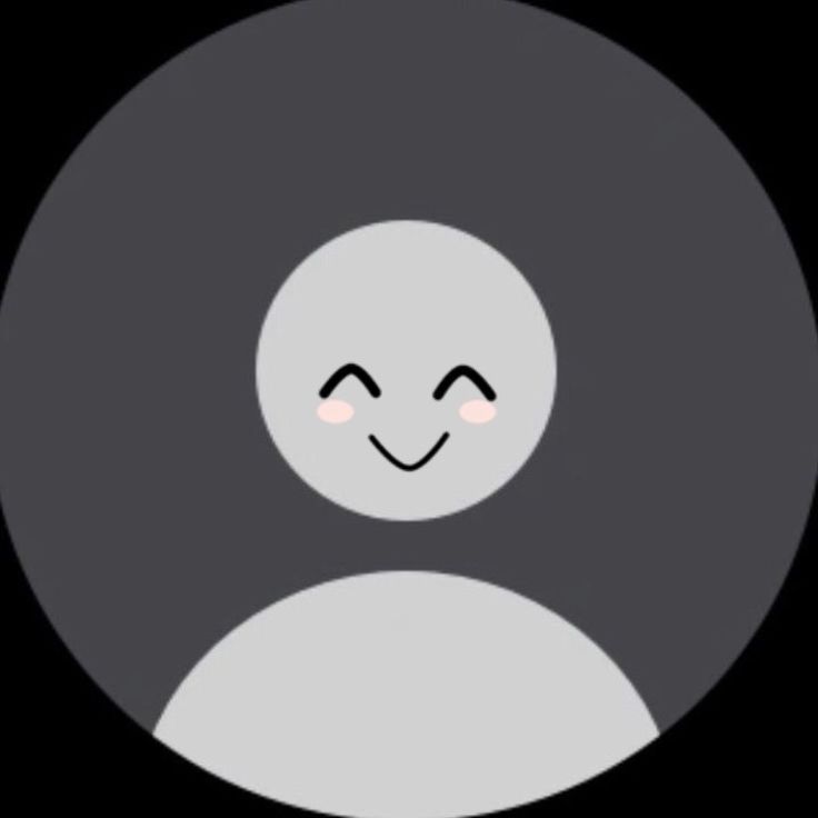 a black and white circle with a smiley face on it's center, in the middle is a dark background