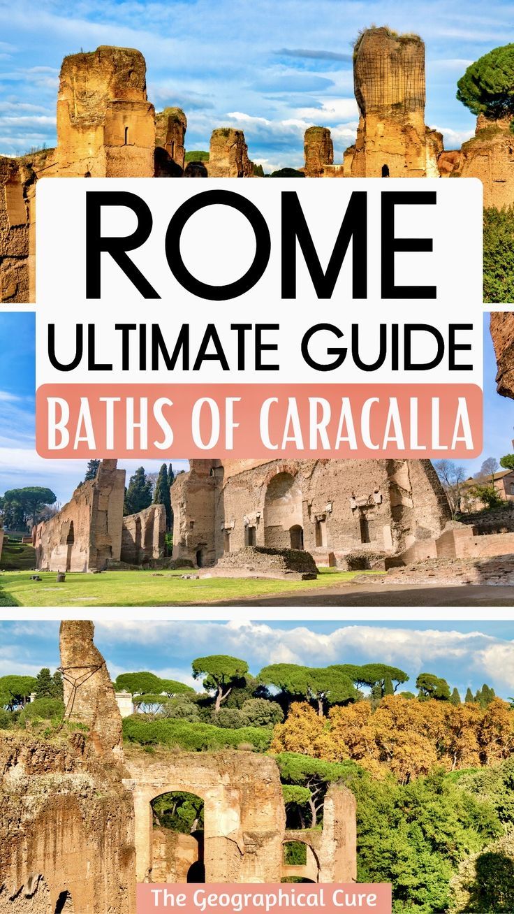 Guide To The Baths Of Caracalla in Rome The Baths Of Caracalla, Baths Of Caracalla Rome, Caracalla Baths, Baths Of Caracalla, Free Things To Do In Rome, Rome Winter, Visit Bath, Italy Travel Outfit, Rome Vacation